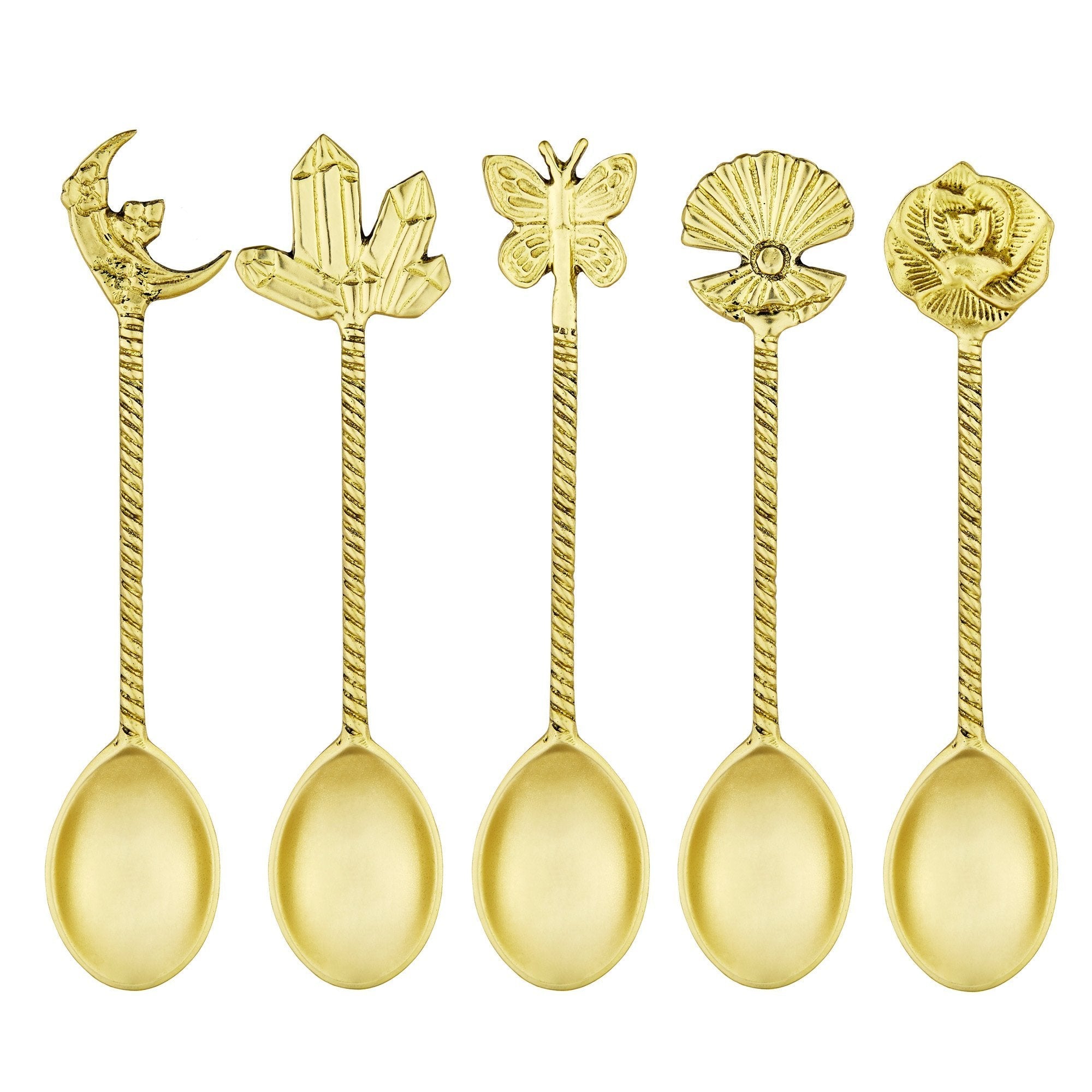 Eugaia Brass Teaspoon Set | Mystical - Eugaia
