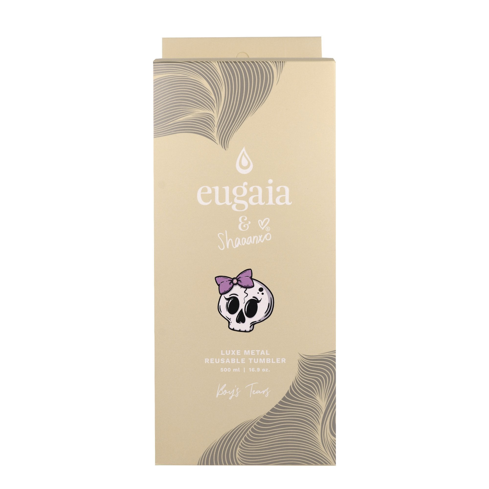 Eugaia Luxe Metal Reusable Tumbler | Boy's tears | 500 ml | Shaaanxo x Eugaia - Eugaia