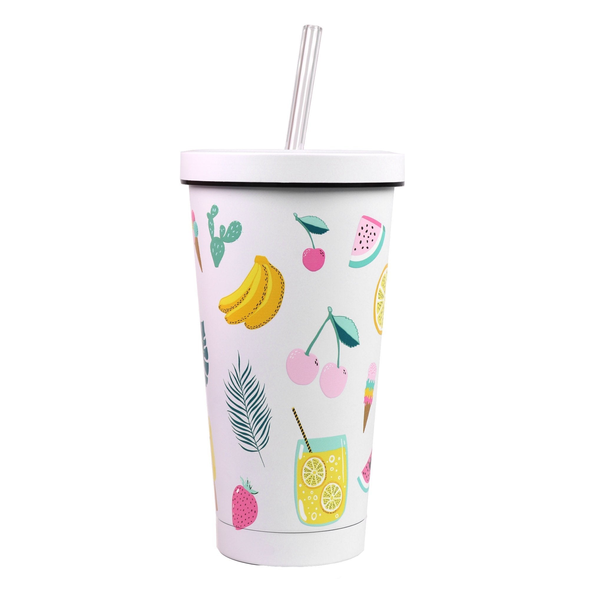 Eugaia Luxe Metal Reusable Tumbler | Summer Vibes | 500 ml | Shaaanxo x Eugaia - Eugaia