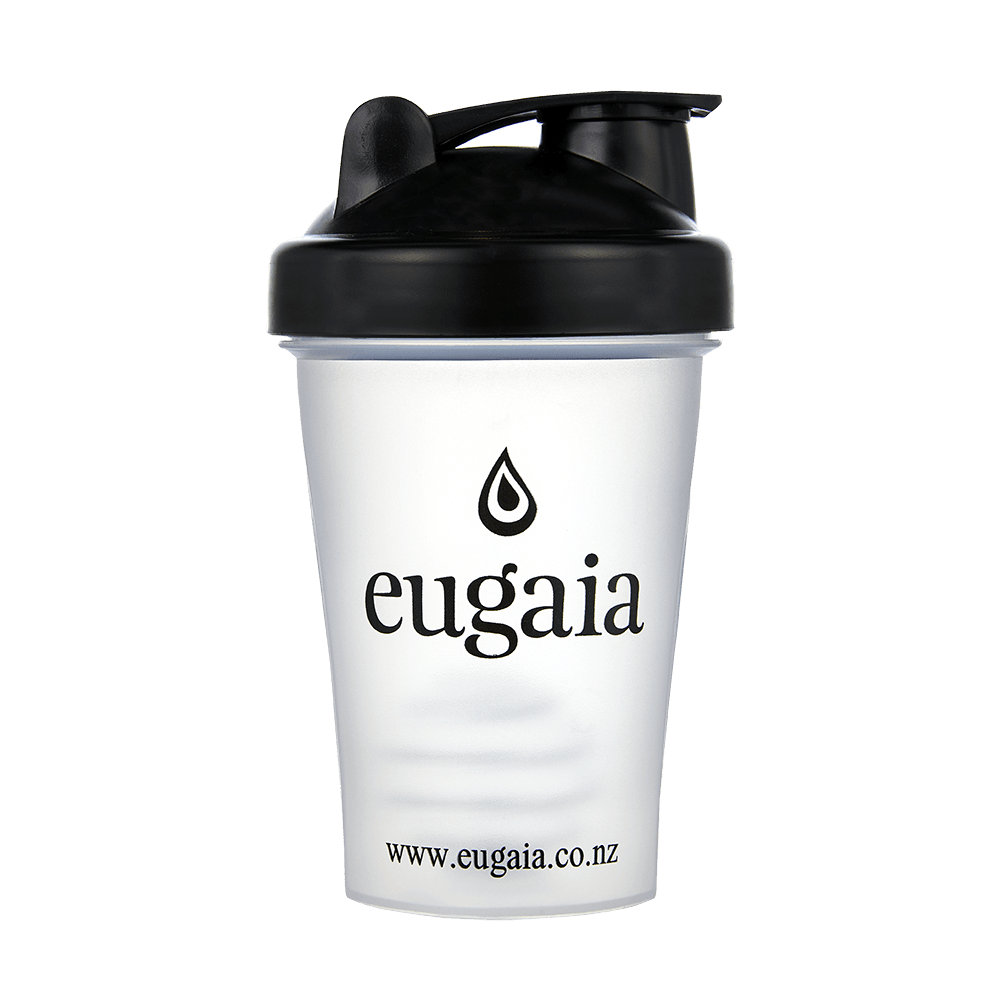 Eugaia Reusable Luxe Shaker | Clear/Black | 400 ml - Eugaia