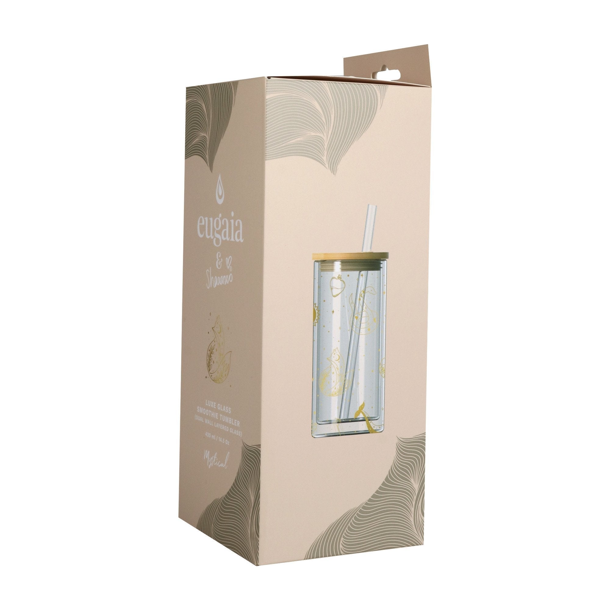 Luxe Glass Smoothie Tumbler | 430ml | Mystical - Eugaia
