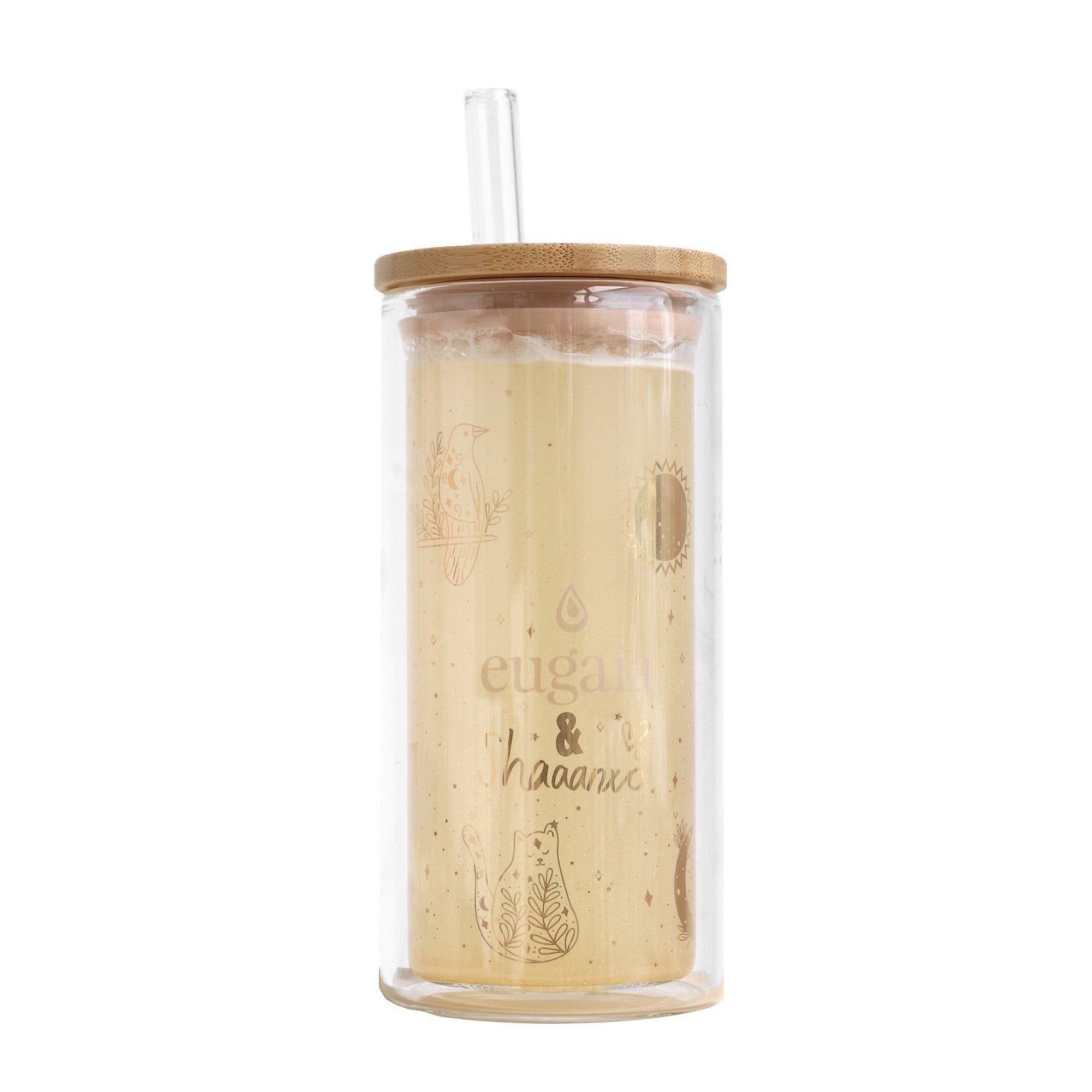Luxe Glass Smoothie Tumbler | 430ml | Mystical - Eugaia