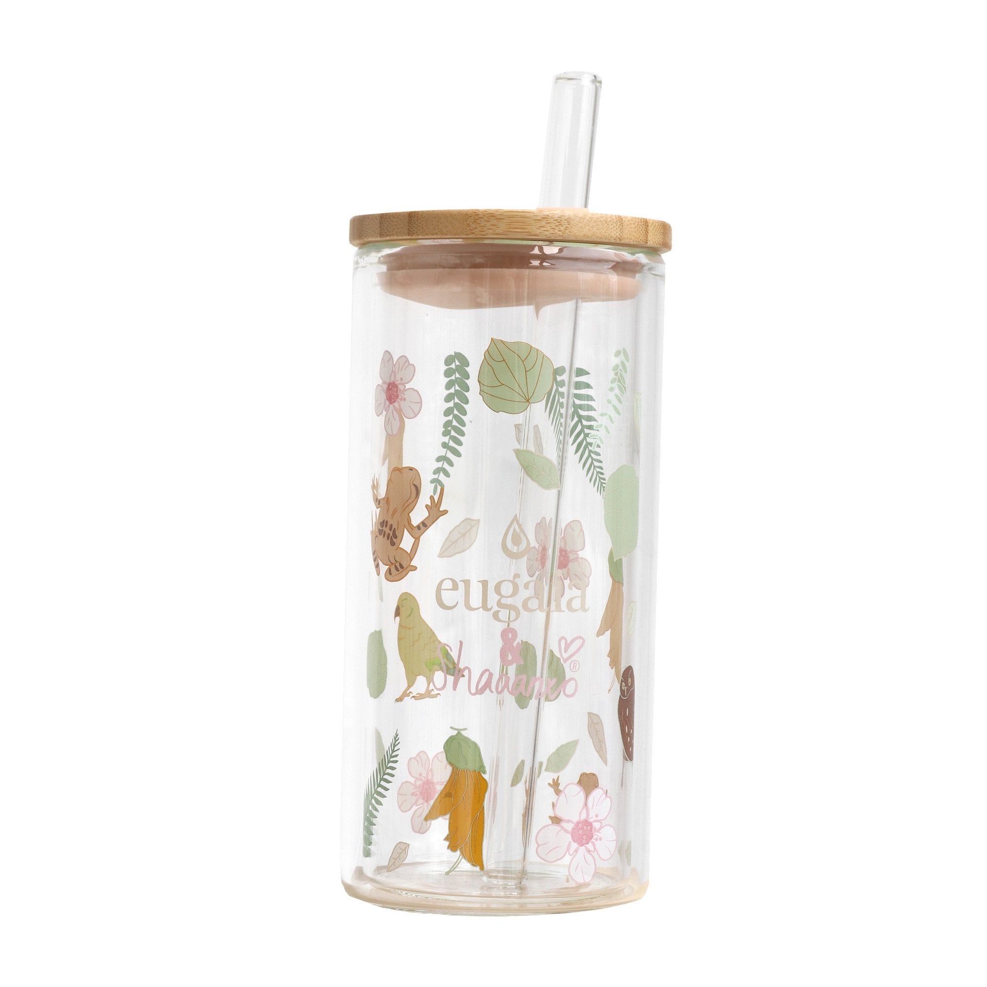 Luxe Glass Smoothie Tumbler | 430ml | Nature - Eugaia