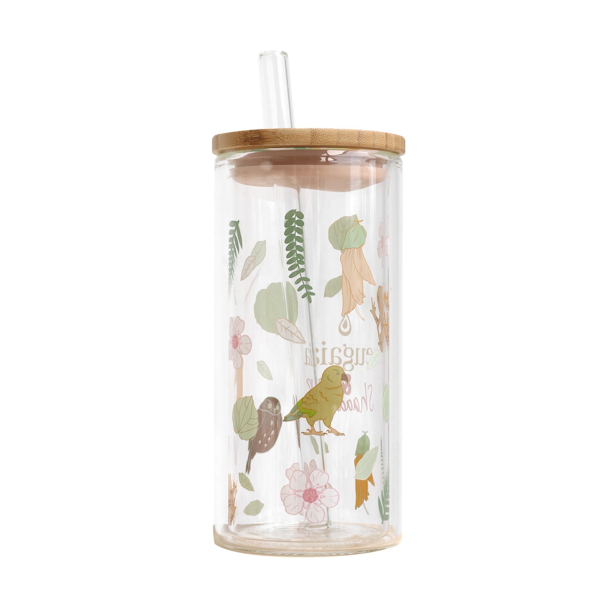 Luxe Glass Smoothie Tumbler | 430ml | Nature - Eugaia