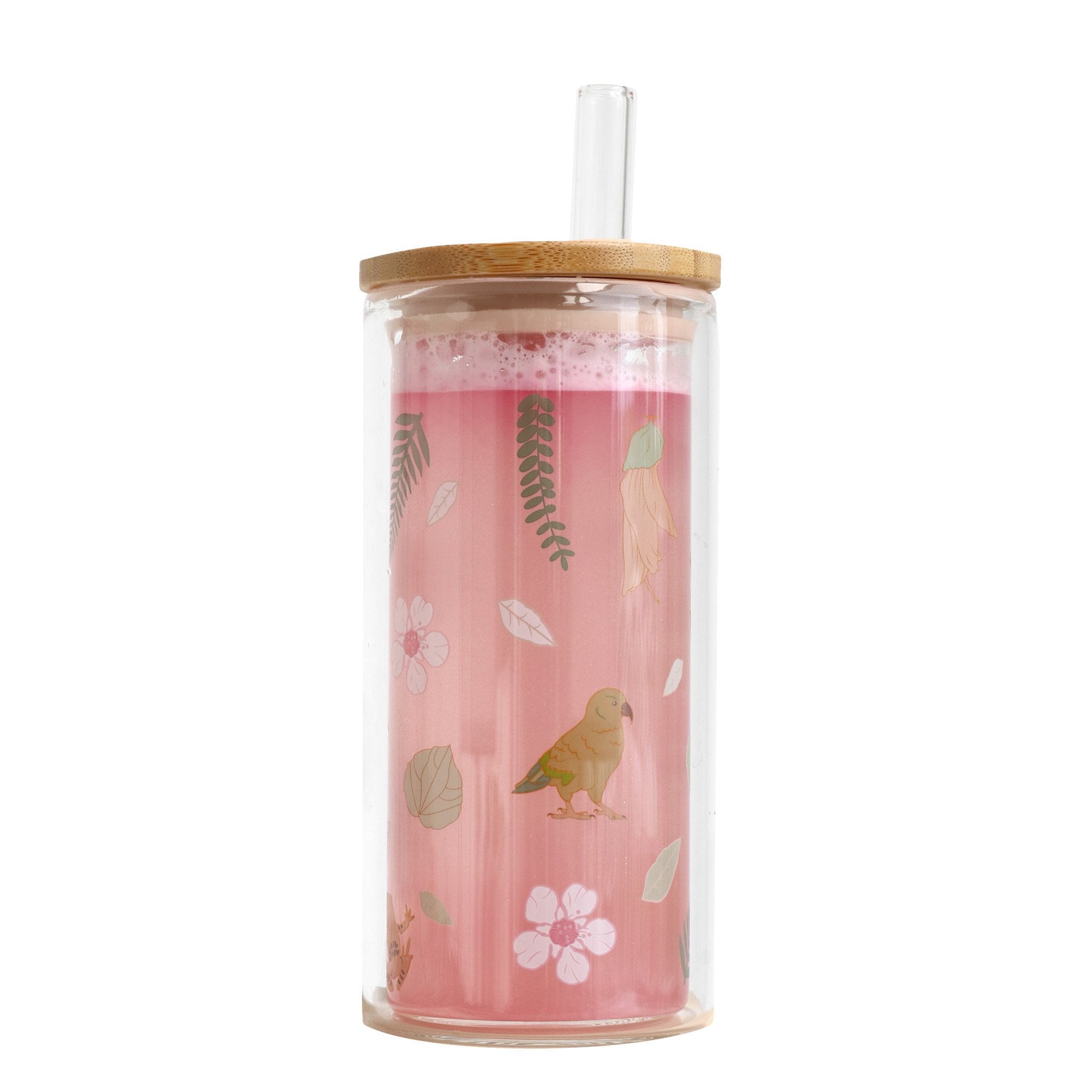 Luxe Glass Smoothie Tumbler | 430ml | Nature - Eugaia